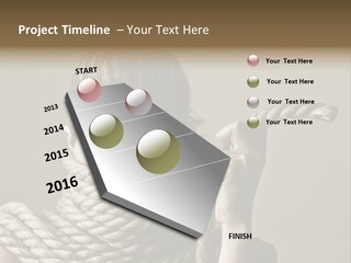 Stuck Person Constrain PowerPoint Template