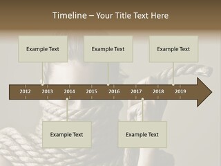 Stuck Person Constrain PowerPoint Template