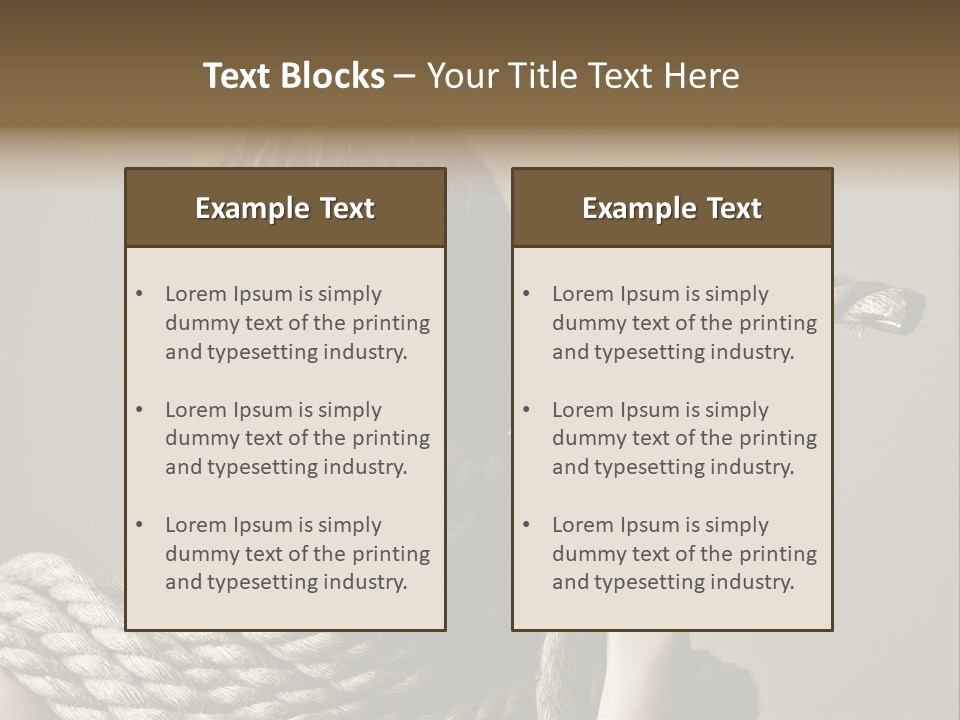 Stuck Person Constrain PowerPoint Template