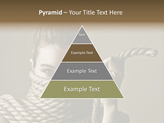 Stuck Person Constrain PowerPoint Template