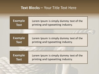 Stuck Person Constrain PowerPoint Template