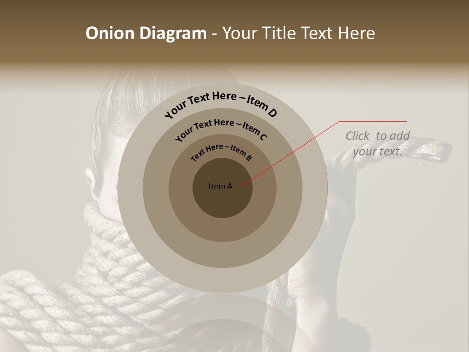 Stuck Person Constrain PowerPoint Template