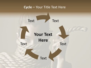 Stuck Person Constrain PowerPoint Template