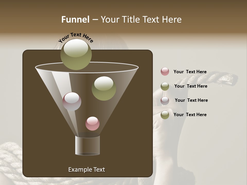 Stuck Person Constrain PowerPoint Template