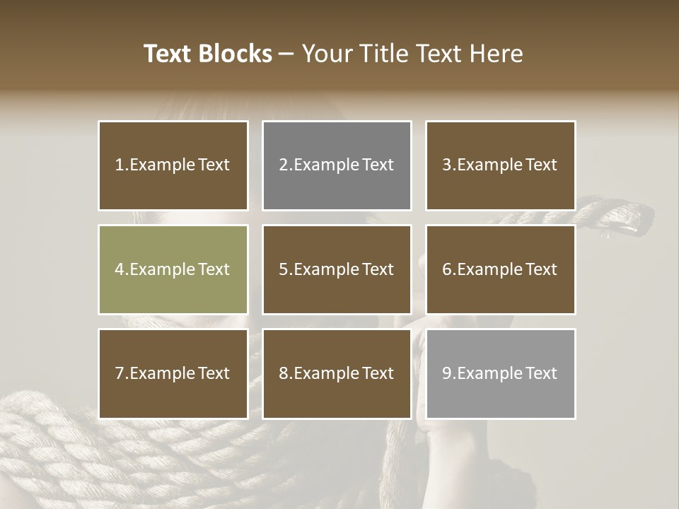 Stuck Person Constrain PowerPoint Template