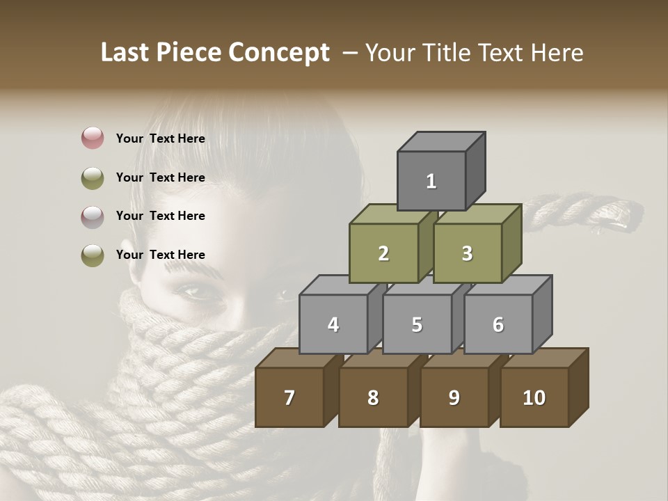Stuck Person Constrain PowerPoint Template