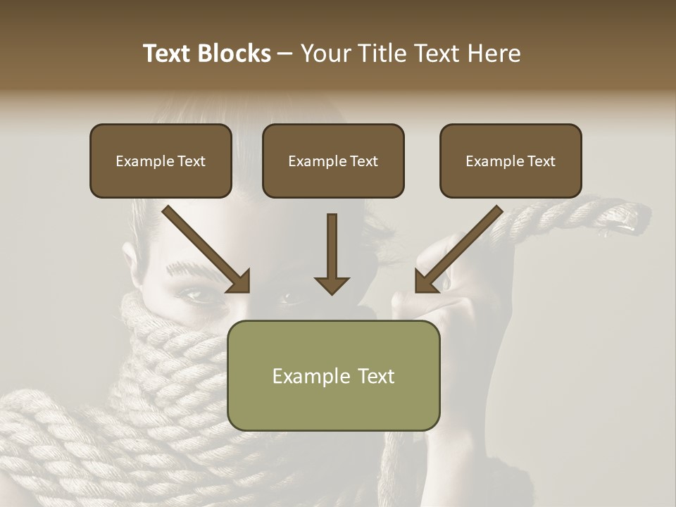 Stuck Person Constrain PowerPoint Template