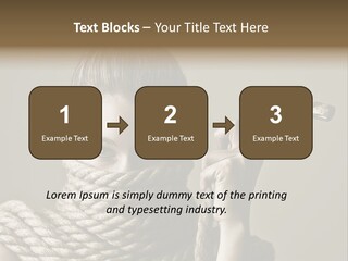 Stuck Person Constrain PowerPoint Template