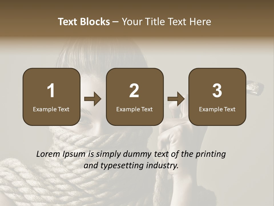 Stuck Person Constrain PowerPoint Template
