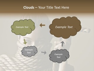 Stuck Person Constrain PowerPoint Template