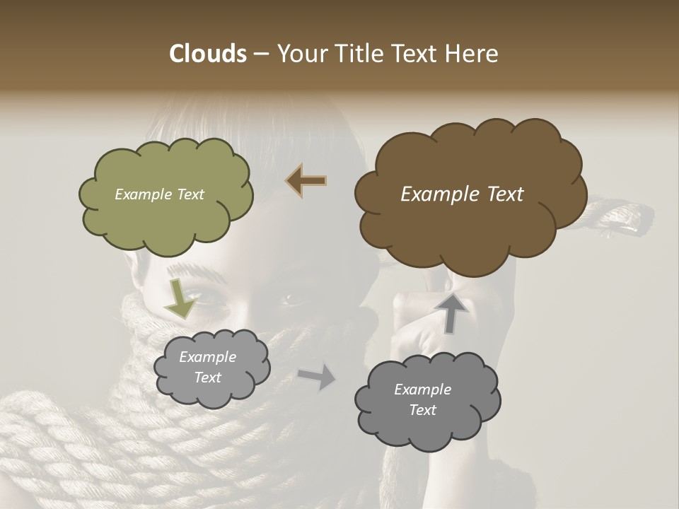 Stuck Person Constrain PowerPoint Template