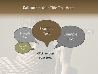 Stuck Person Constrain PowerPoint Template
