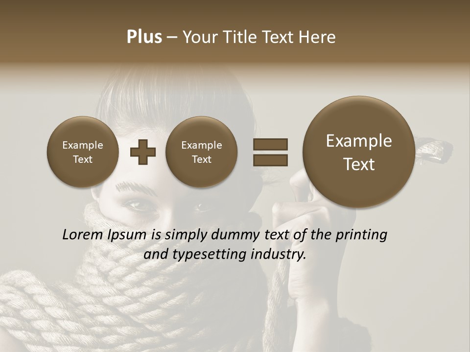 Stuck Person Constrain PowerPoint Template