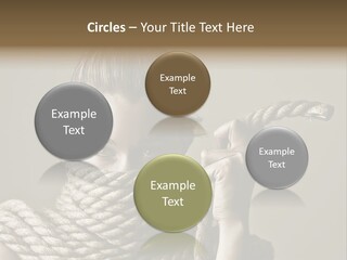 Stuck Person Constrain PowerPoint Template