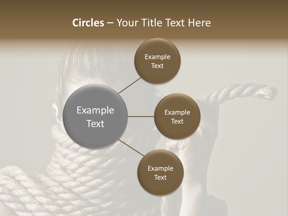 Stuck Person Constrain PowerPoint Template