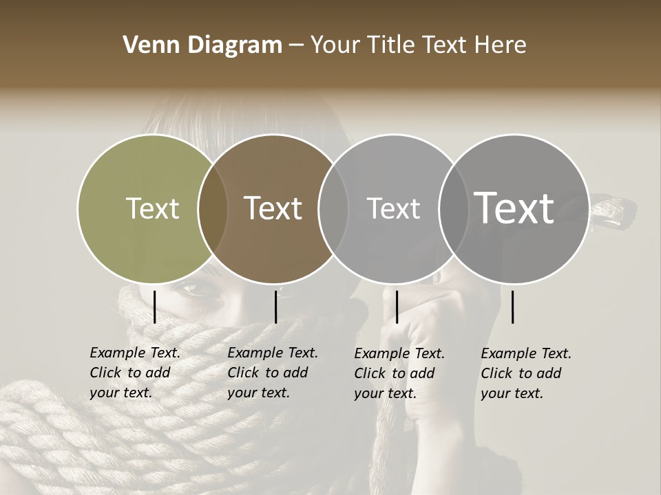 Stuck Person Constrain PowerPoint Template