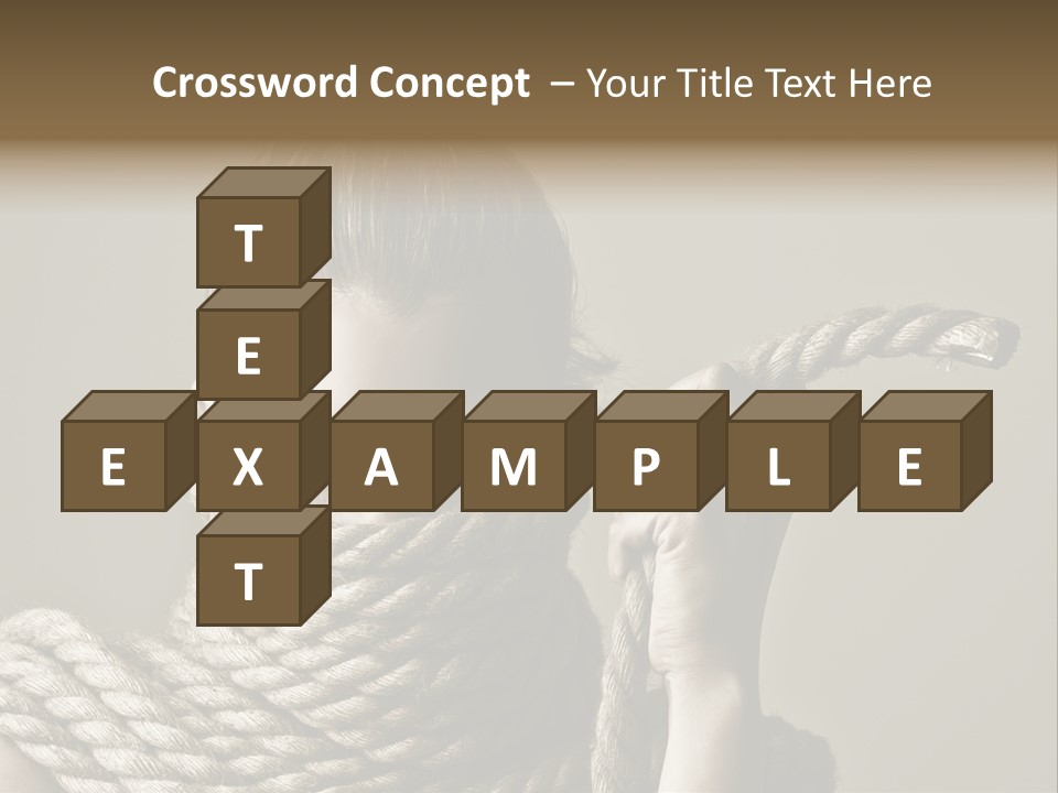 Stuck Person Constrain PowerPoint Template