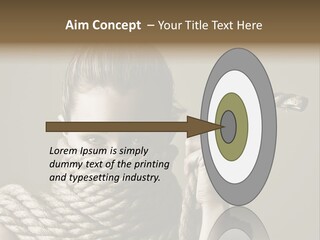 Stuck Person Constrain PowerPoint Template