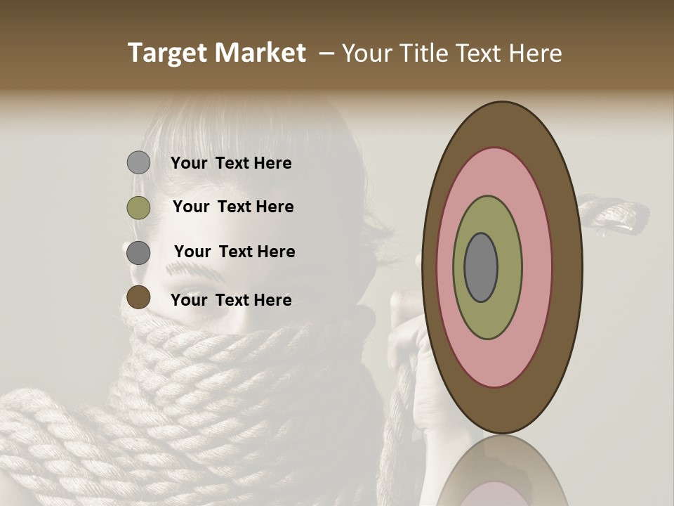 Stuck Person Constrain PowerPoint Template