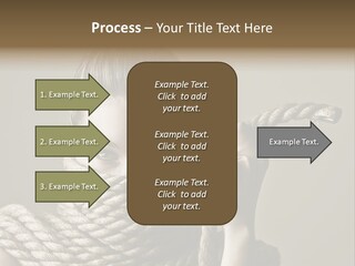 Stuck Person Constrain PowerPoint Template