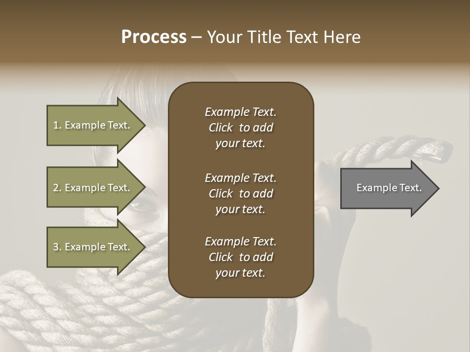Stuck Person Constrain PowerPoint Template