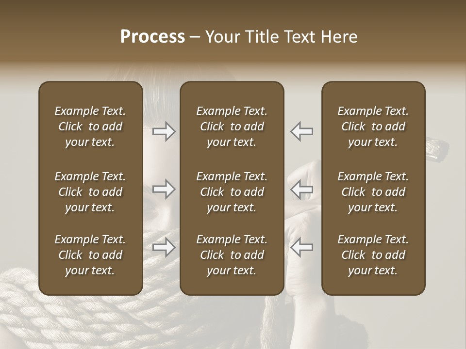 Stuck Person Constrain PowerPoint Template