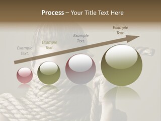 Stuck Person Constrain PowerPoint Template