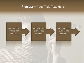 Stuck Person Constrain PowerPoint Template