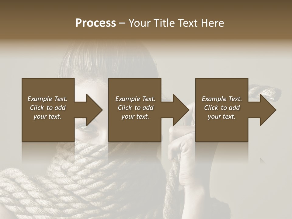 Stuck Person Constrain PowerPoint Template