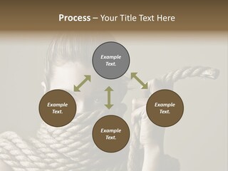 Stuck Person Constrain PowerPoint Template
