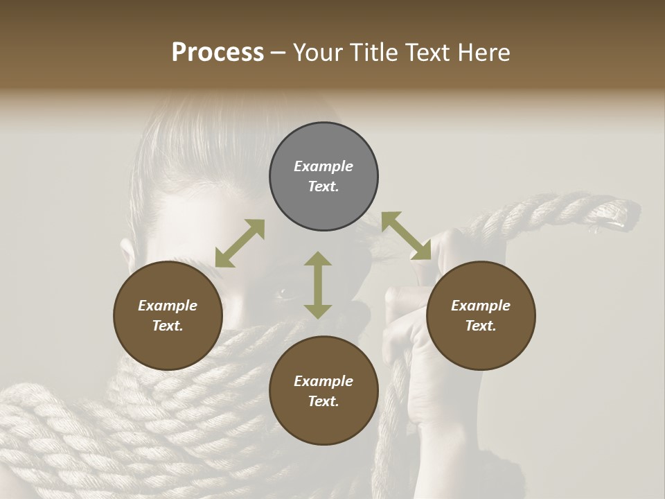 Stuck Person Constrain PowerPoint Template