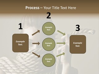 Stuck Person Constrain PowerPoint Template