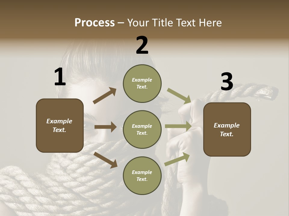 Stuck Person Constrain PowerPoint Template