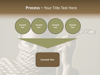 Stuck Person Constrain PowerPoint Template