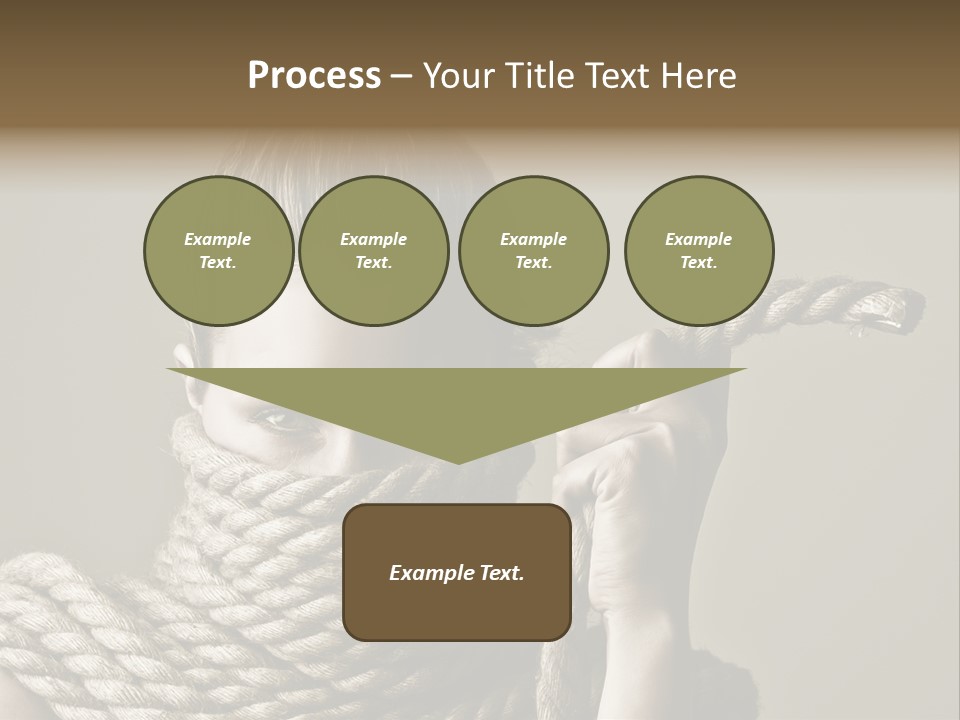 Stuck Person Constrain PowerPoint Template