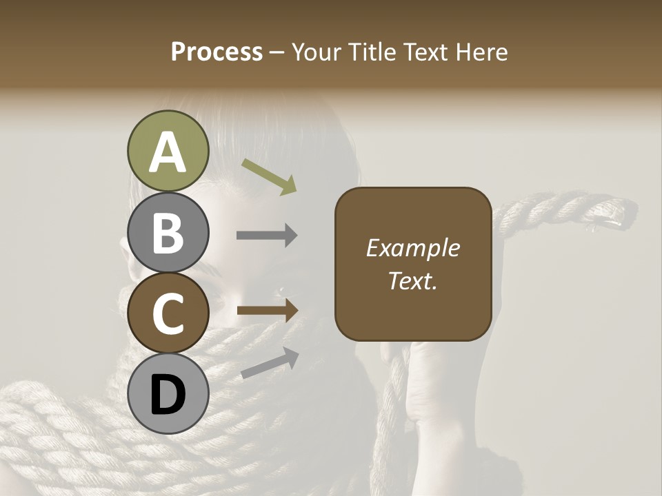 Stuck Person Constrain PowerPoint Template