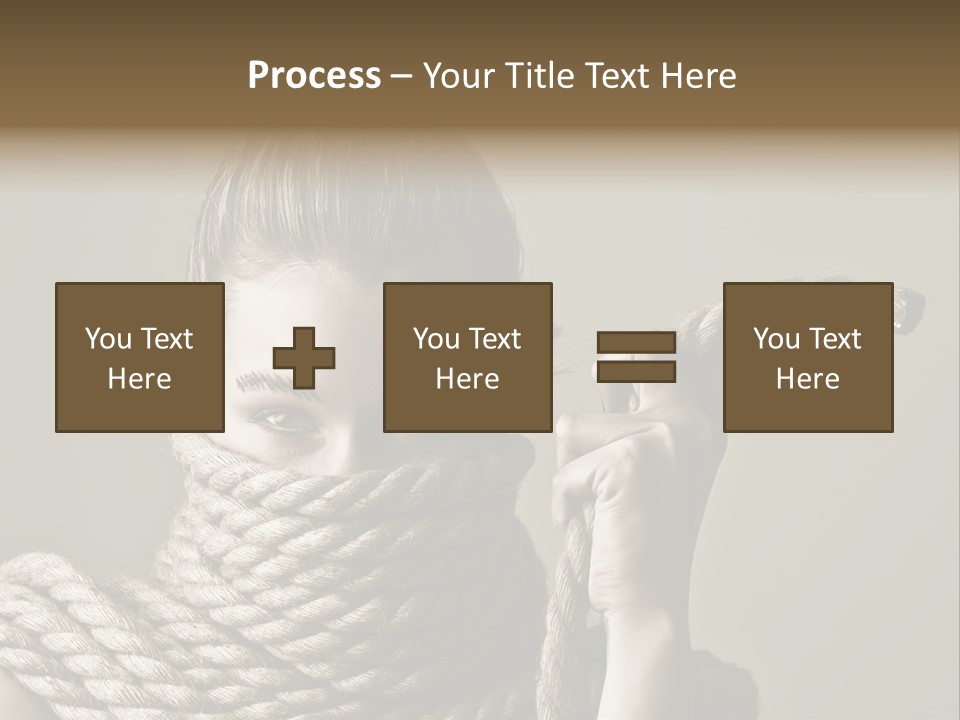 Stuck Person Constrain PowerPoint Template