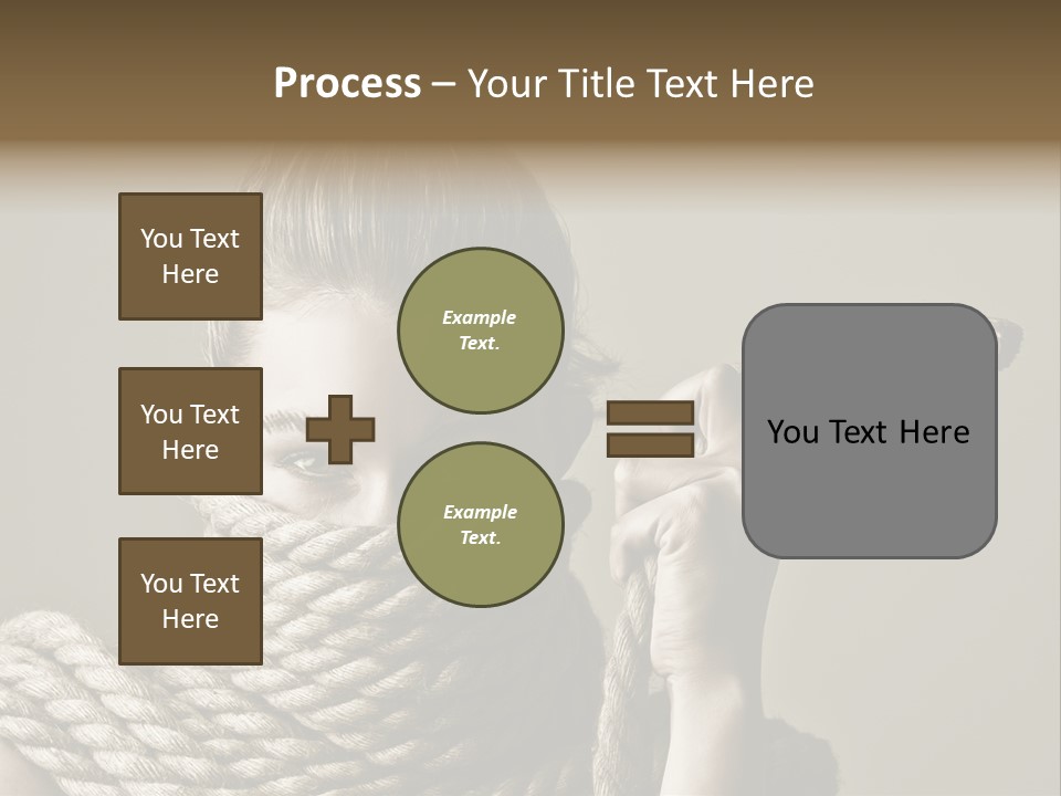 Stuck Person Constrain PowerPoint Template