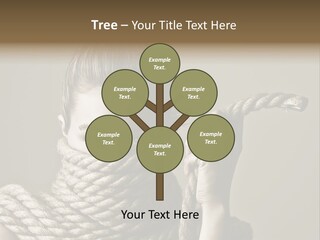 Stuck Person Constrain PowerPoint Template