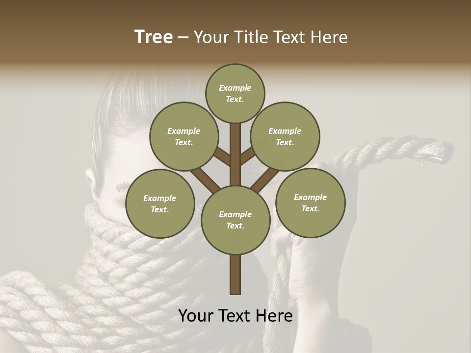 Stuck Person Constrain PowerPoint Template