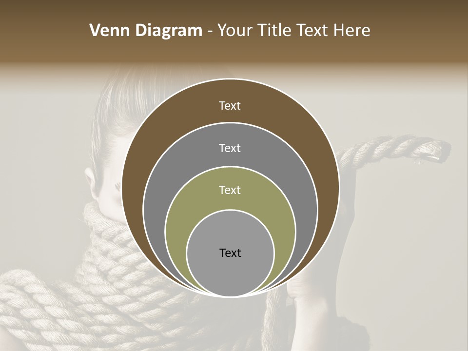 Stuck Person Constrain PowerPoint Template