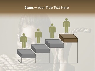 Stuck Person Constrain PowerPoint Template