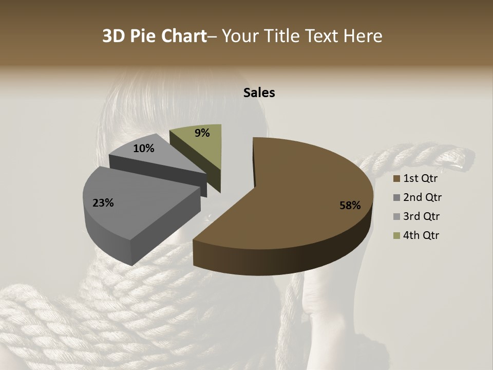 Stuck Person Constrain PowerPoint Template