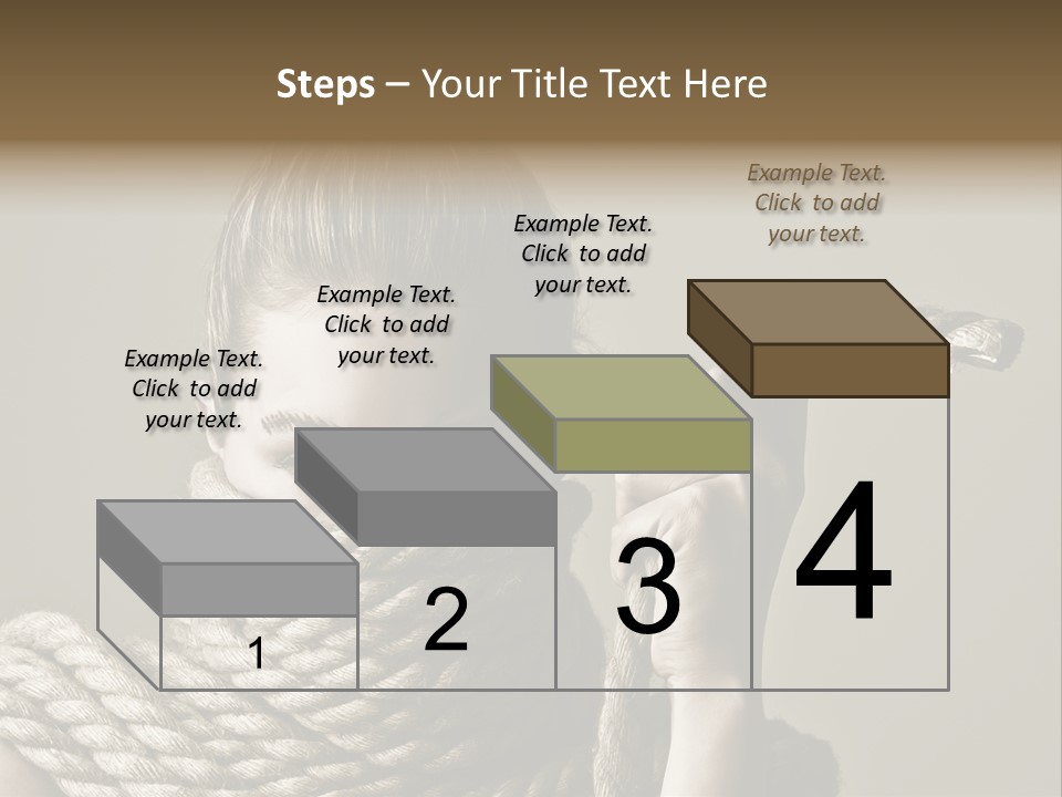 Stuck Person Constrain PowerPoint Template