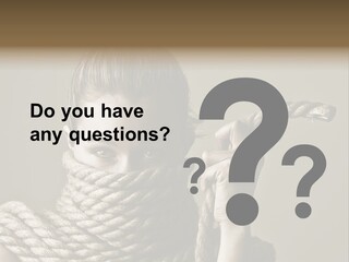 Stuck Person Constrain PowerPoint Template