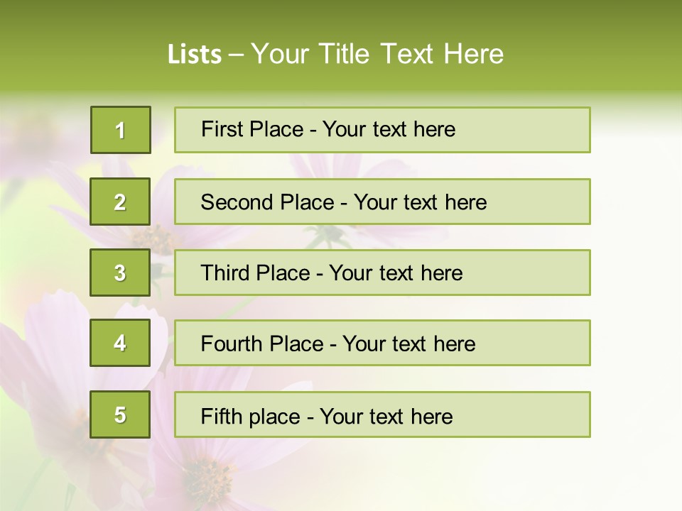 Isolated Wallpaper Close Up PowerPoint Template