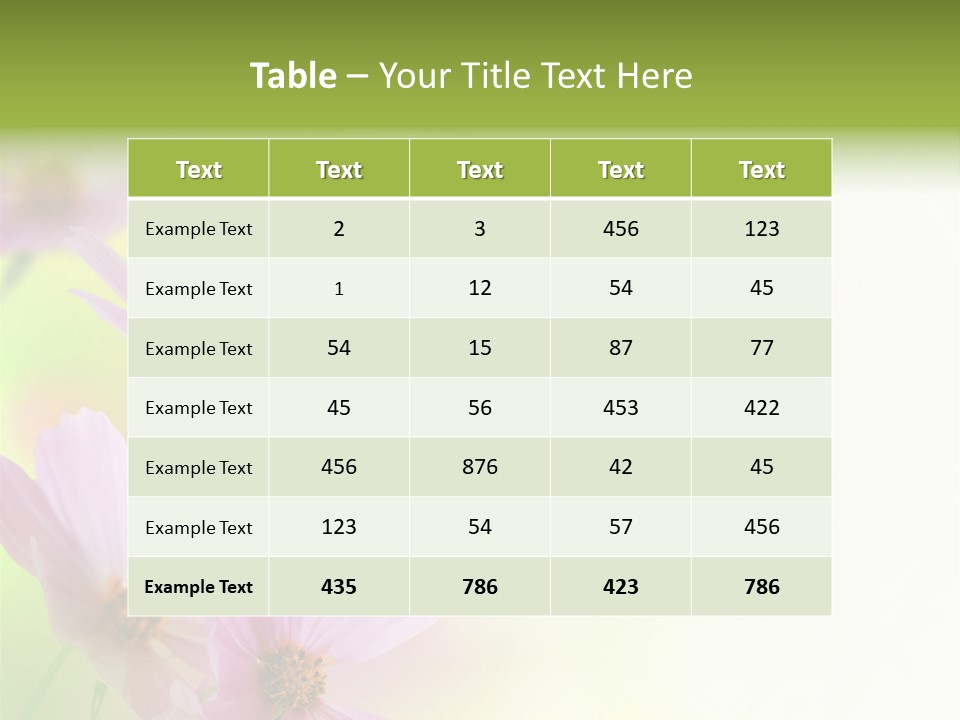 Isolated Wallpaper Close Up PowerPoint Template