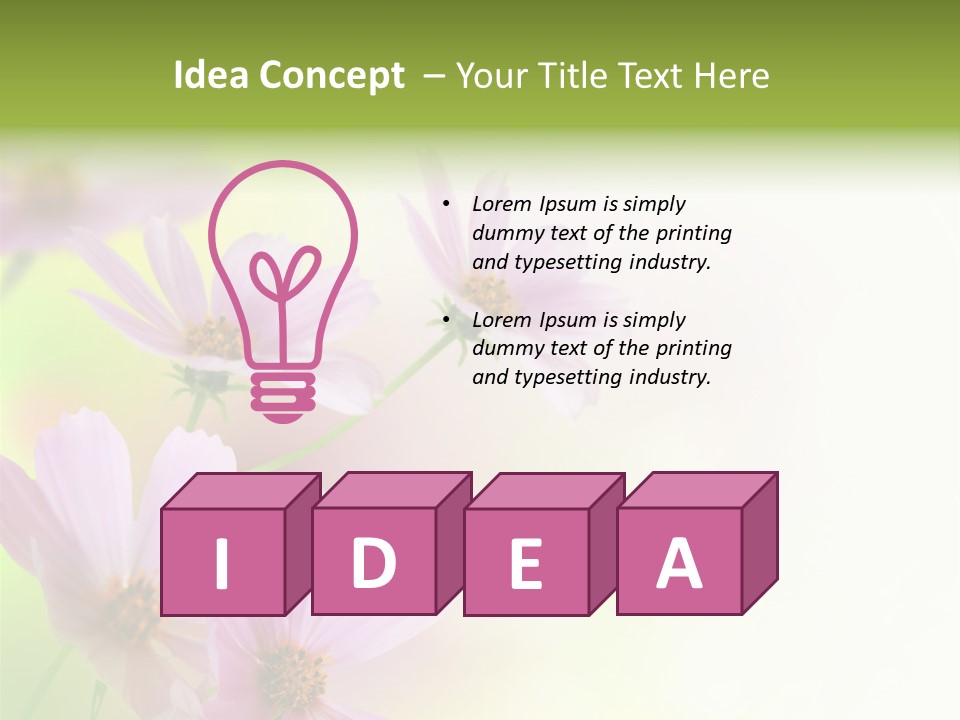 Isolated Wallpaper Close Up PowerPoint Template