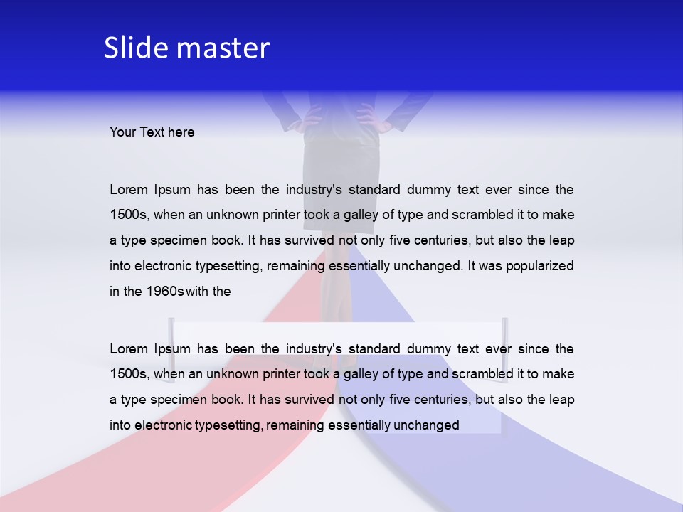 Start Young Standing PowerPoint Template