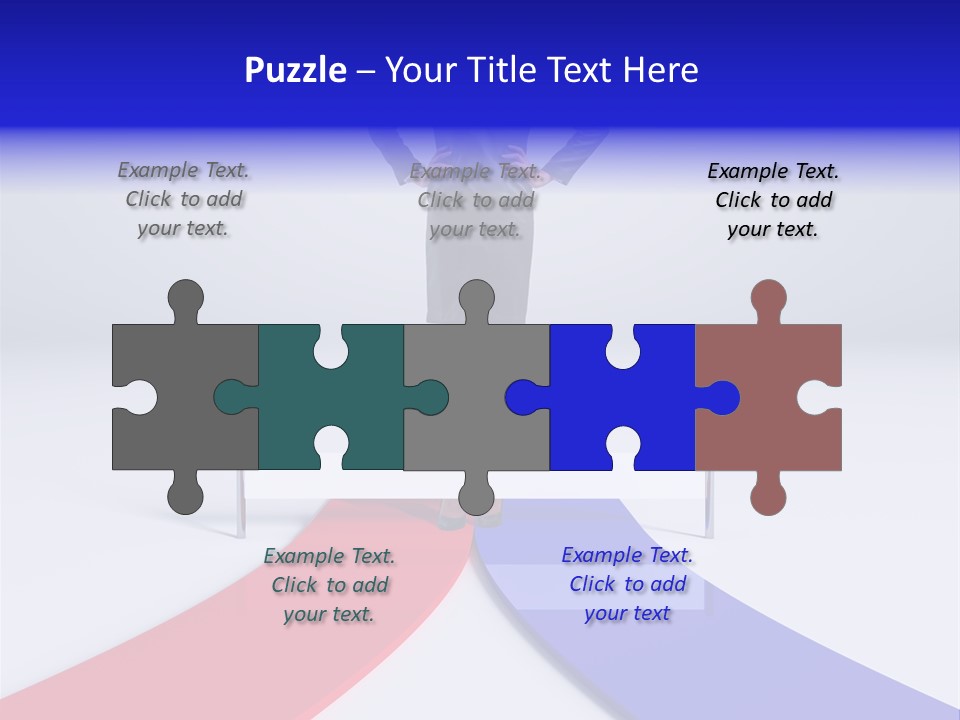 Start Young Standing PowerPoint Template